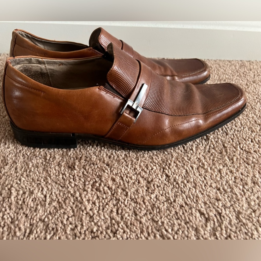 Men's Brown Leather Dress Shoes 11M